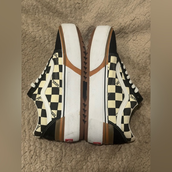 VANS OLD SKOOL STACKED (CHECKERBOARD) Black/ True White, M 7.5/W 9 - Picture 7 of 8